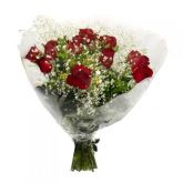 Bouquet Tradicional com 12 Rosas vermelhas nacionais