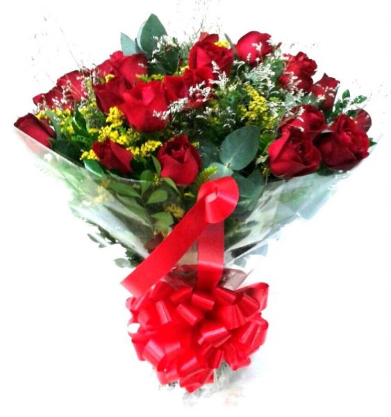Bouquet Tradicional com 24 Rosas vermelhas